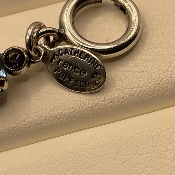 Vintage Catherine Popesco Blue and Silver Bracelet - Picture 7 of 12